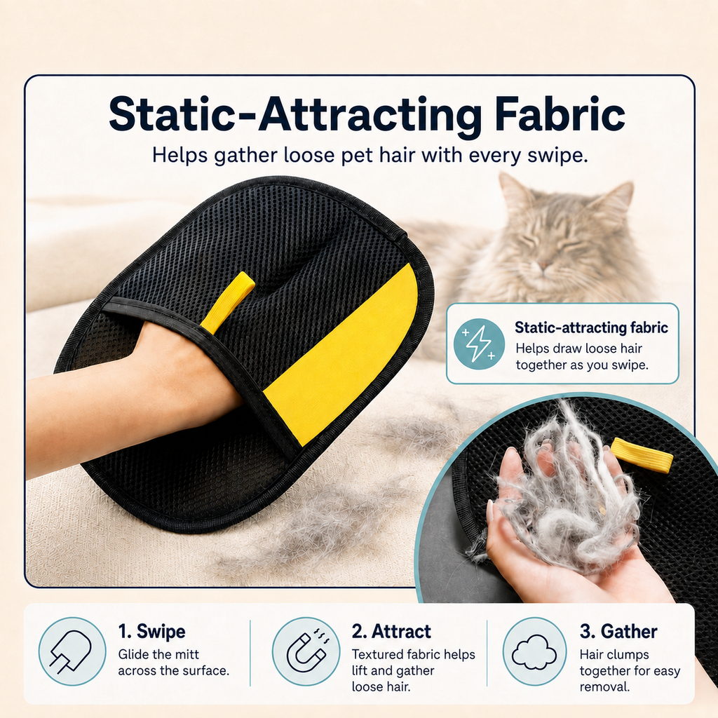 FurGlove™ Reusable Pet Hair Remover Mitt