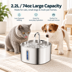 FlowPaw™ 2.2L Motion-Sensor Pet Fountain