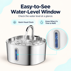 FlowPaw™ 2.2L Motion-Sensor Pet Fountain