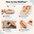 MistPaw™ 3-in-1 Grooming Brush