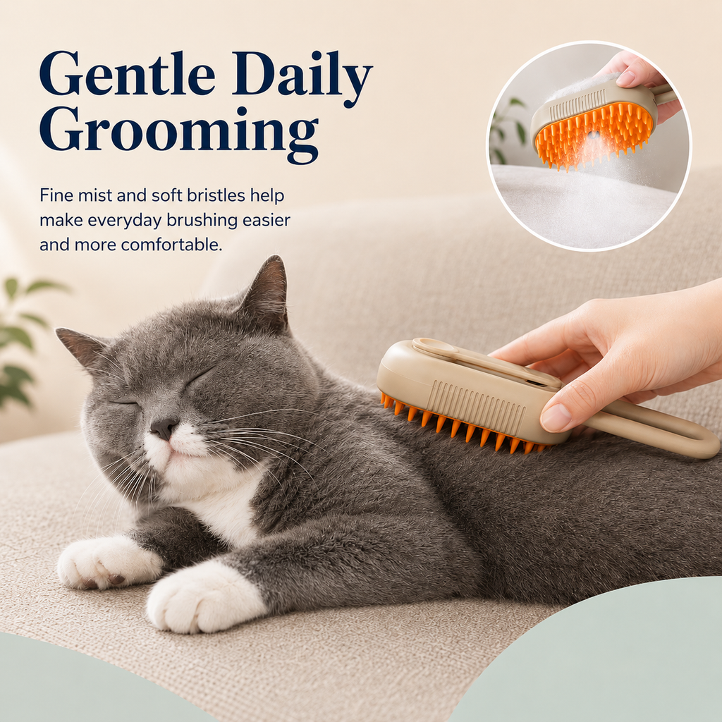 MistPaw™ 3-in-1 Grooming Brush